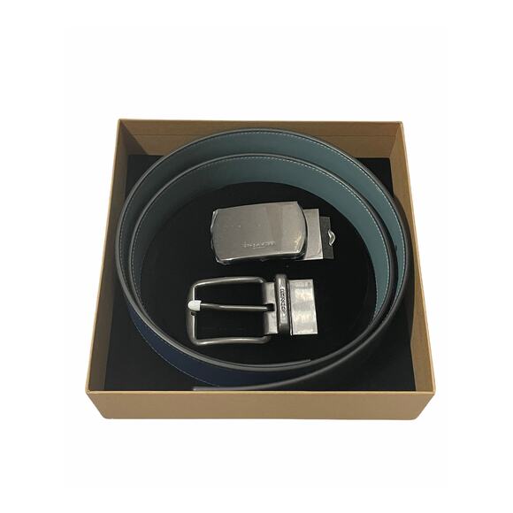 Coach Boxed Plaque And Harness Buckle Cut To Size Reversible Belt, 38 Mm New main image 6